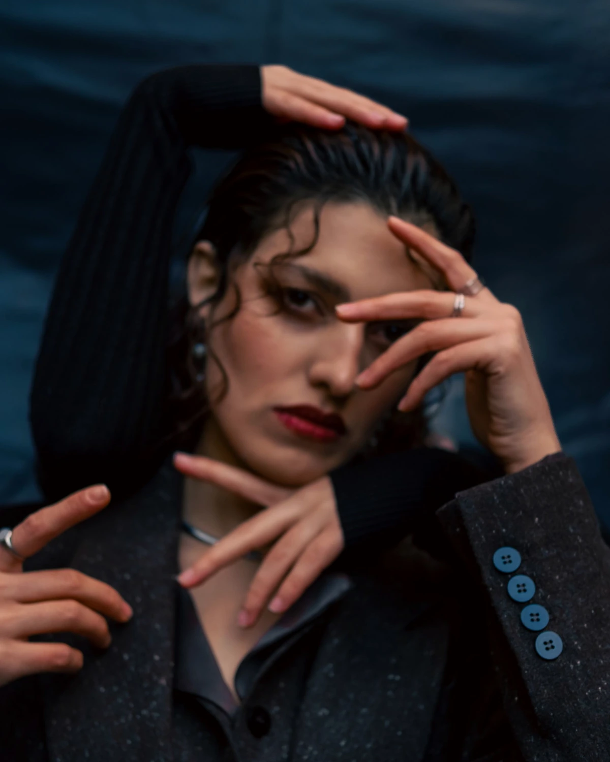 Night Column editorial portrait